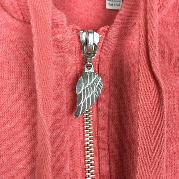 VICTORIAS SECRET Hoodie Sweatshirt Jacket Supermodel Essentials Bling Medium - Picture 7 of 14